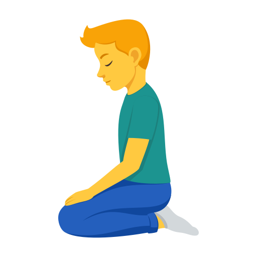 Homem Ajoelhando para JoyPixels 10.0