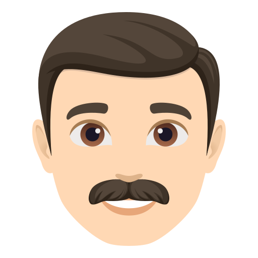 Homem: Pele Clara para JoyPixels 10.0