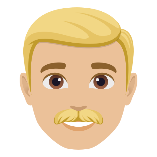 Чоловік: світлий тон шкіри для JoyPixels 10.0