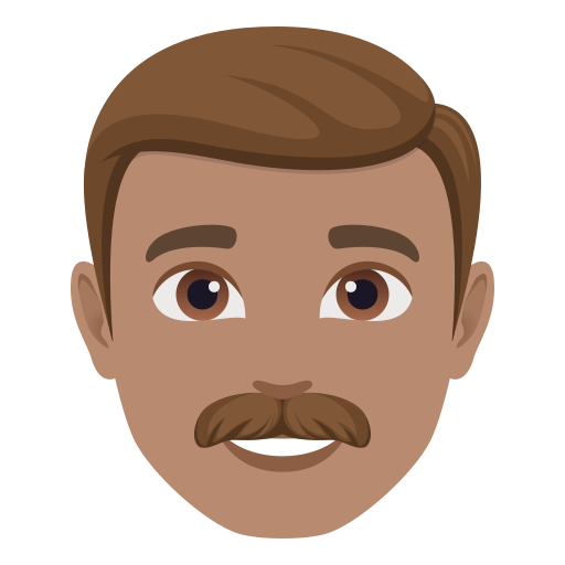 Homem: Pele Morena para JoyPixels 10.0