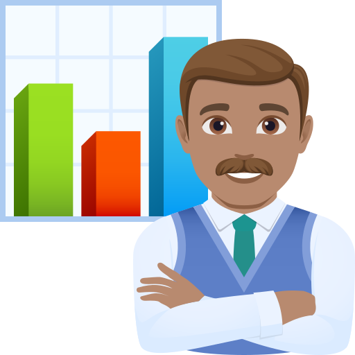 Funcionário De Escritório: Pele Morena para JoyPixels 10.0
