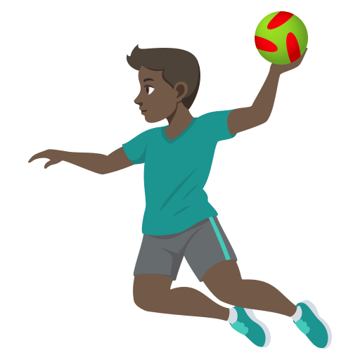 Jogador De Handebol: Pele Escura para JoyPixels 10.0