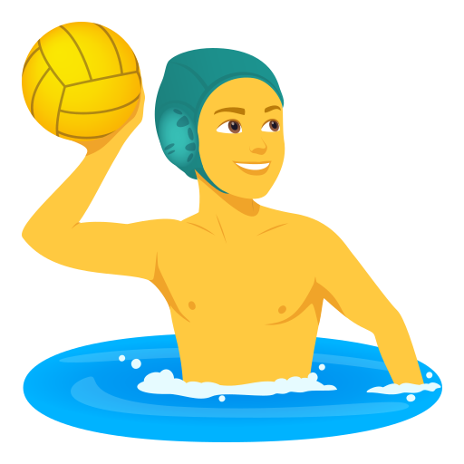 Homem Jogando Polo Aquático para JoyPixels 10.0