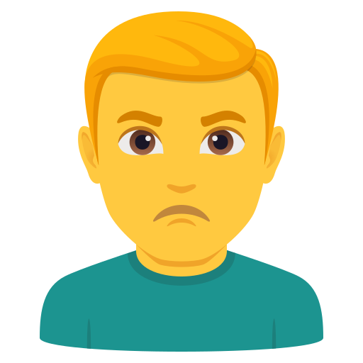 Homem Fazendo Bico para JoyPixels 10.0