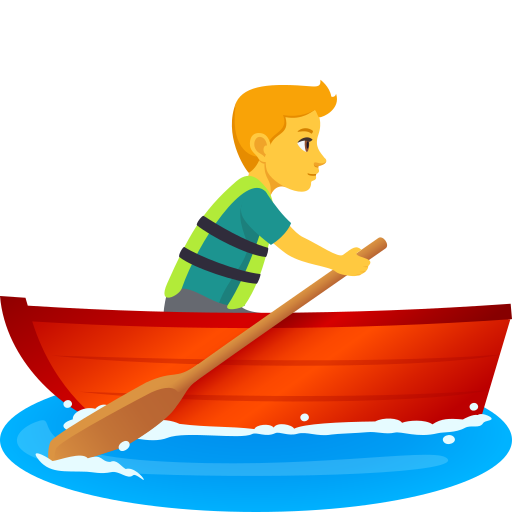 Homem Remando para JoyPixels 10.0