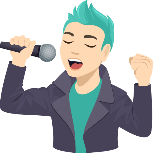 Cantor Homem: Pele Clara para JoyPixels 10.0