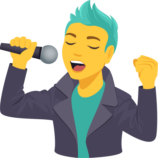 Man Singer for JoyPixels 10.0