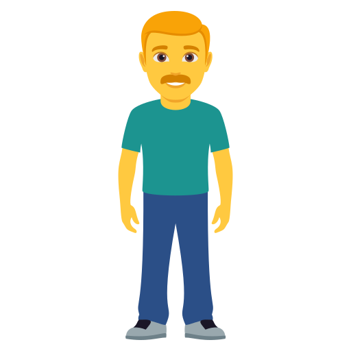 Homem Em Pé para JoyPixels 10.0