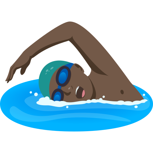 Homem Nadando: Pele Escura para JoyPixels 10.0