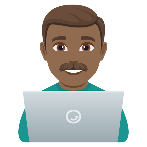 Tecnólogo: Pele Morena Escura para JoyPixels 10.0