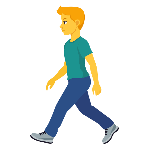 Homem Andando para JoyPixels 10.0