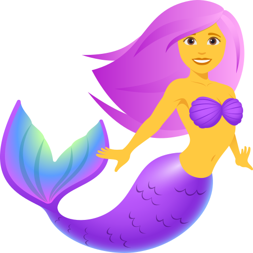 Kobieta syrena dla JoyPixels 10.0