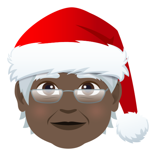 Санта: дуже темний тон шкіри для JoyPixels 10.0