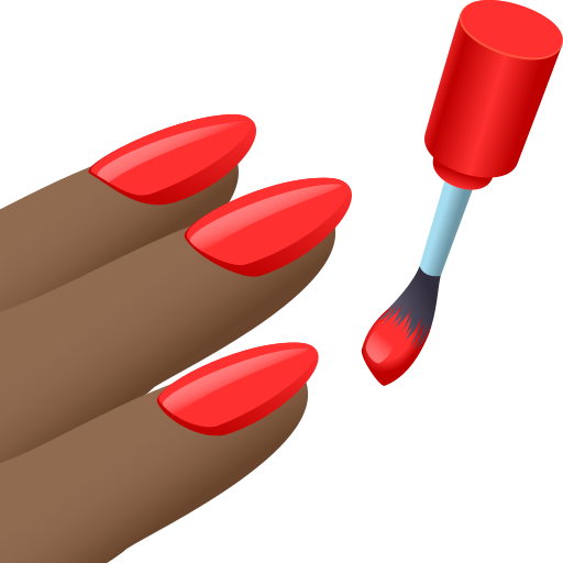 Манікюр: темний тон шкіри для JoyPixels 10.0