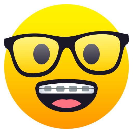 Nerd Face for JoyPixels 10.0