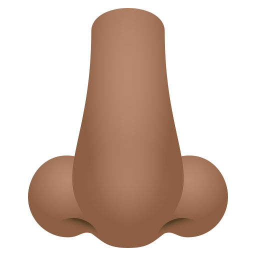 Nariz: Pele Morena para JoyPixels 10.0