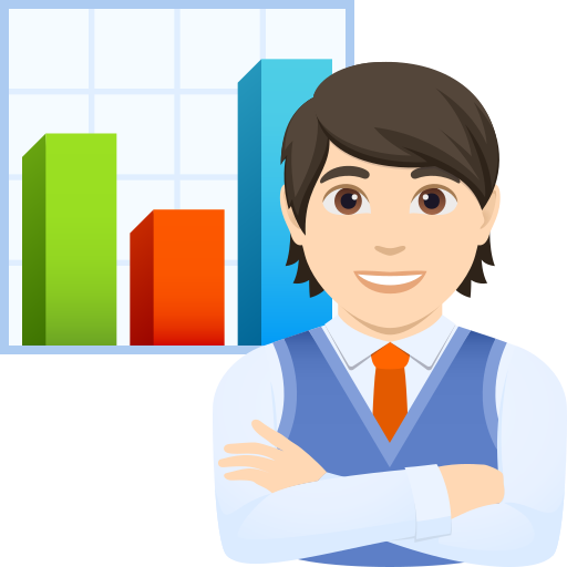 Офісний працівник: дуже світлий тон шкіри для JoyPixels 10.0