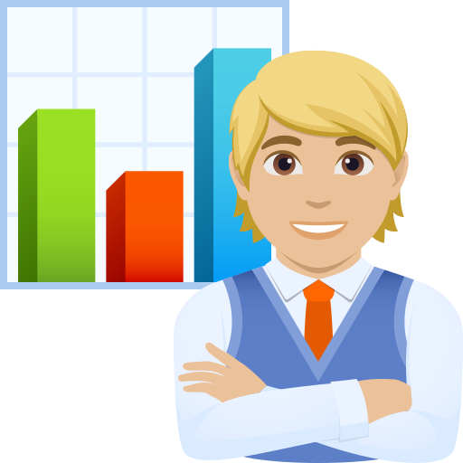 Офісний працівник: світлий тон шкіри для JoyPixels 10.0