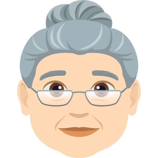 Idosa: Pele Clara para JoyPixels 10.0