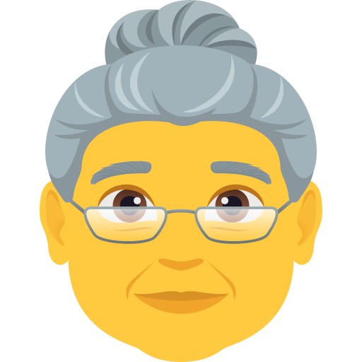 Літня жінка для JoyPixels 10.0