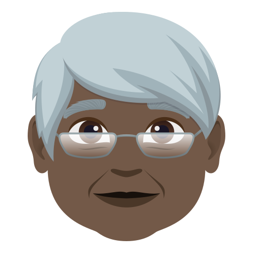 Idoso: Pele Escura para JoyPixels 10.0