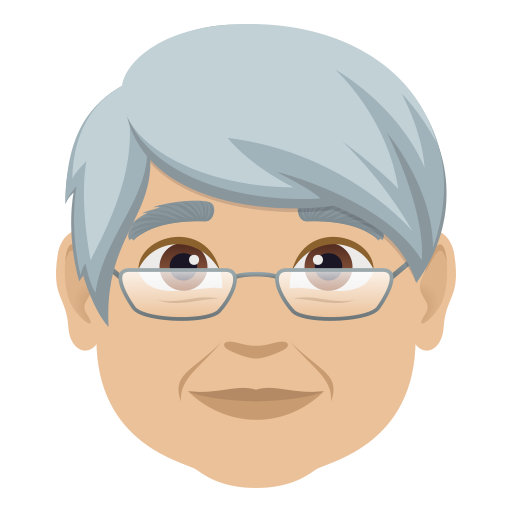 Idoso: Pele Morena Clara para JoyPixels 10.0