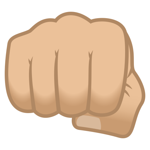 Soco: Pele Morena Clara para JoyPixels 10.0