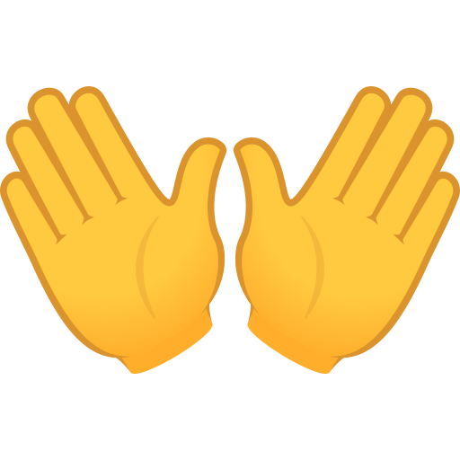 Ладони в стороны для JoyPixels 10.0