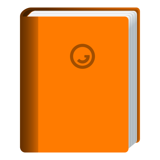 Buku oranye untuk JoyPixels 10.0