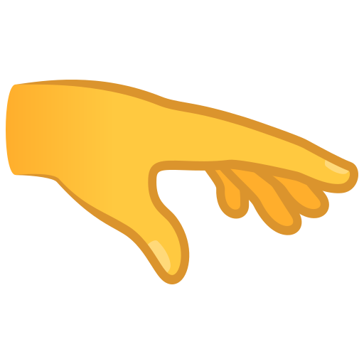 ฝ่ามือลง สำหรับ JoyPixels 10.0