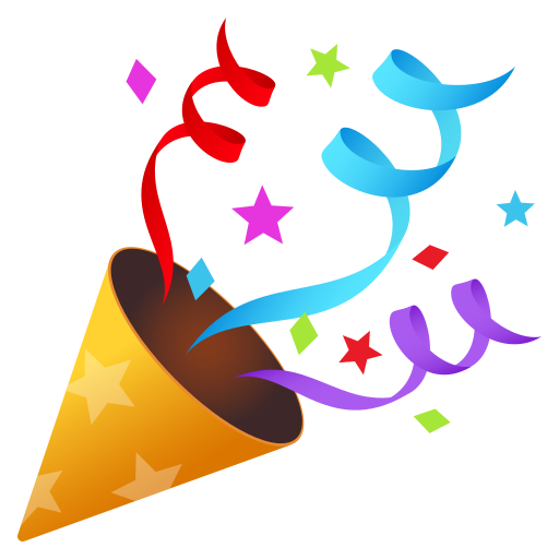 Party Popper for JoyPixels 10.0