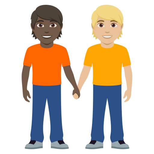 Pessoas De Mãos Dadas: Pele Escura, Pele Morena Clara para JoyPixels 10.0