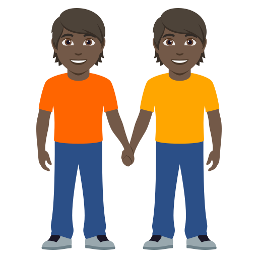 Pessoas De Mãos Dadas: Pele Escura para JoyPixels 10.0