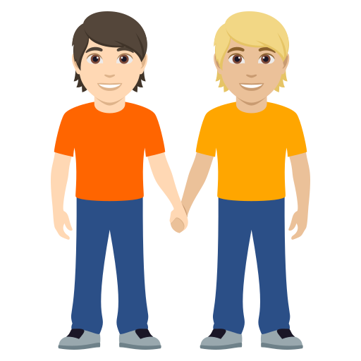 Pessoas De Mãos Dadas: Pele Clara, Pele Morena Clara para JoyPixels 10.0