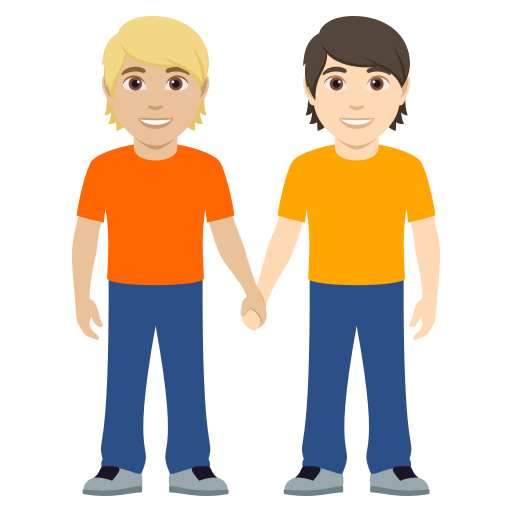 Pessoas De Mãos Dadas: Pele Morena Clara, Pele Clara para JoyPixels 10.0