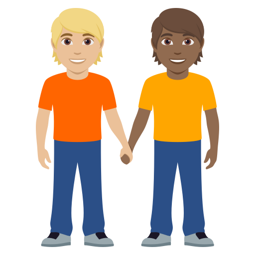 Pessoas De Mãos Dadas: Pele Morena Clara, Pele Morena Escura para JoyPixels 10.0