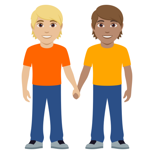 Pessoas De Mãos Dadas: Pele Morena Clara, Pele Morena para JoyPixels 10.0