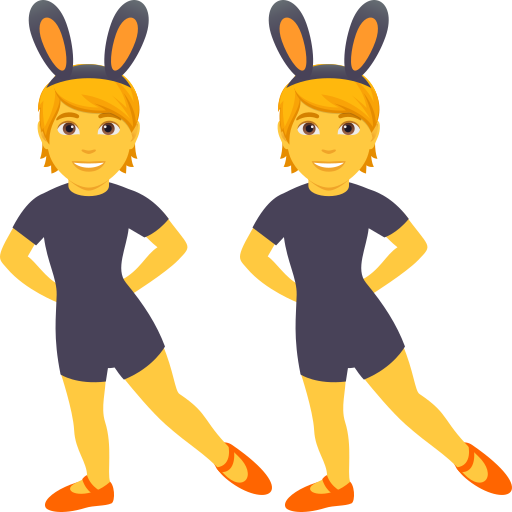 Pessoas Com Orelhas De Coelho para JoyPixels 10.0