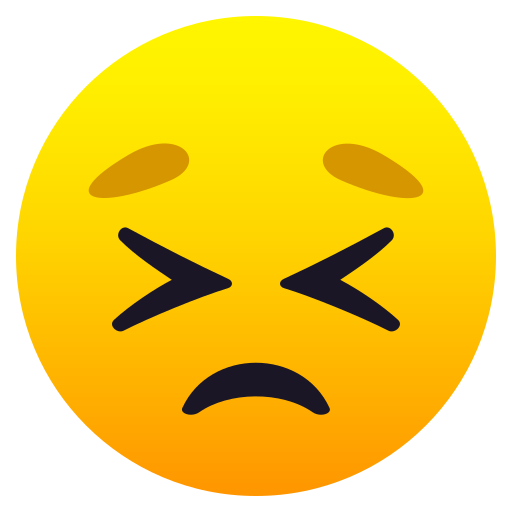 Rosto Perseverante para JoyPixels 10.0