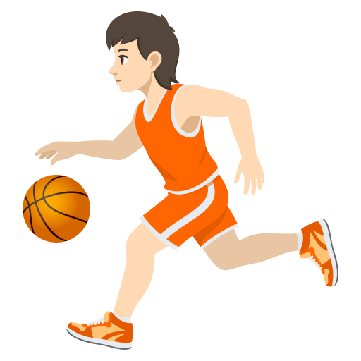 Pessoa Jogando Basquete: Pele Clara para JoyPixels 10.0