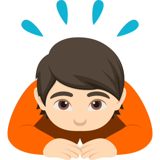 Orang menunduk: ton kulit cerah untuk JoyPixels 10.0