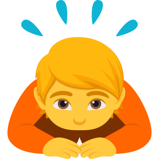 Людина кланяється для JoyPixels 10.0