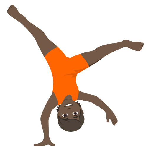 Pessoa Fazendo Estrela: Pele Escura para JoyPixels 10.0