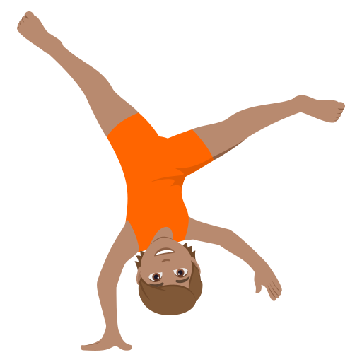 Pessoa Fazendo Estrela: Pele Morena para JoyPixels 10.0