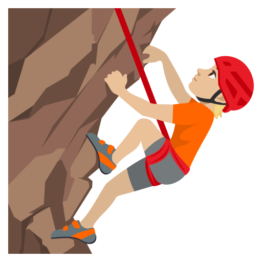 Pessoa Escalando: Pele Morena Clara para JoyPixels 10.0