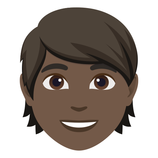 Pessoa: Pele Escura para JoyPixels 10.0