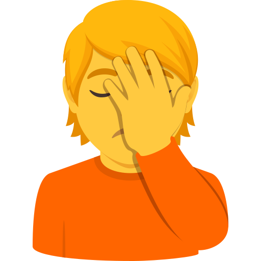 Людина втратила дар мови для JoyPixels 10.0