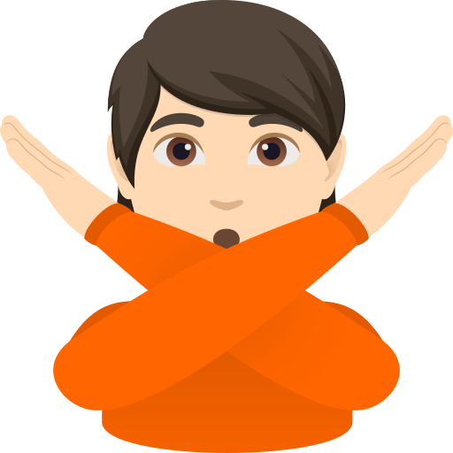 Людина проти: Дуже світлий тон шкіри для JoyPixels 10.0