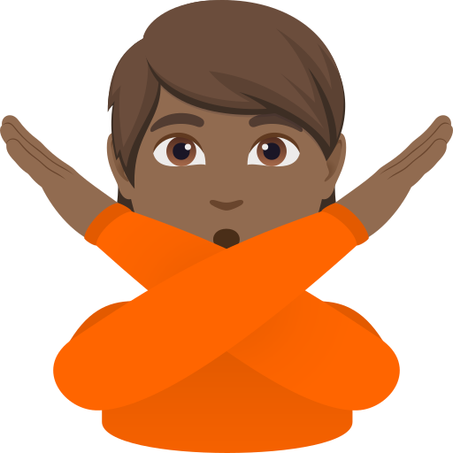 Людина проти: темний тон шкіри для JoyPixels 10.0