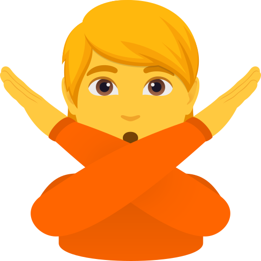 Pessoa Fazendo Gesto De “Não” para JoyPixels 10.0